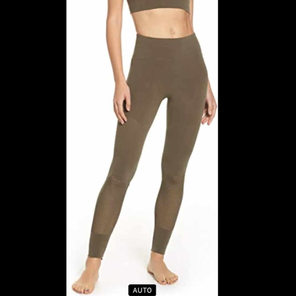 FREE PEOPLE OLIVE GREEN LEGGINGS